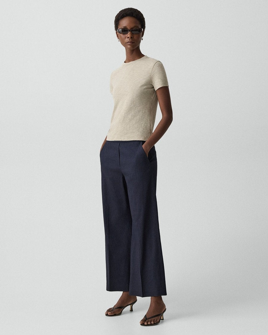Classic Straight Pull-On Pant in Good Linen