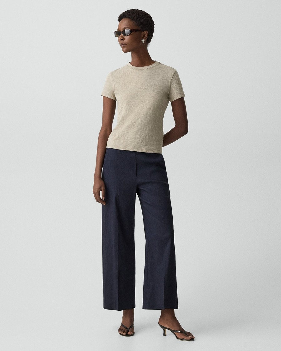 Classic Straight Pull-On Pant in Good Linen
