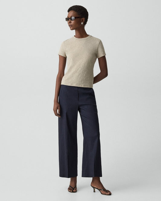 Classic Straight Pull-On Pant in Good Linen