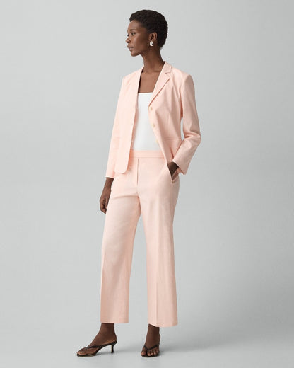 Classic Straight Pull-On Pant in Good Linen