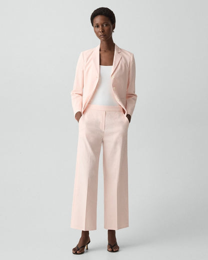 Classic Straight Pull-On Pant in Good Linen