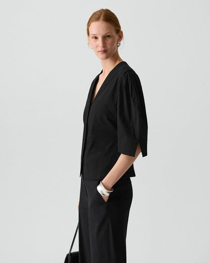 Button-Up Top in Good Linen