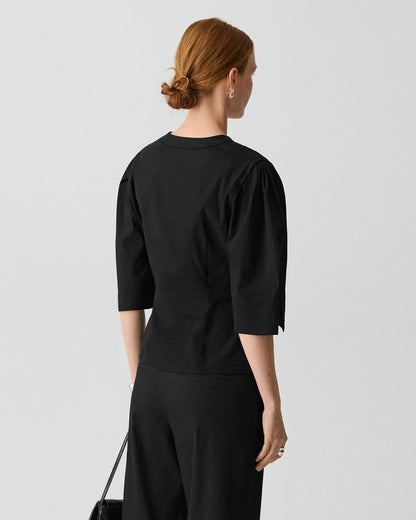 Button-Up Top in Good Linen