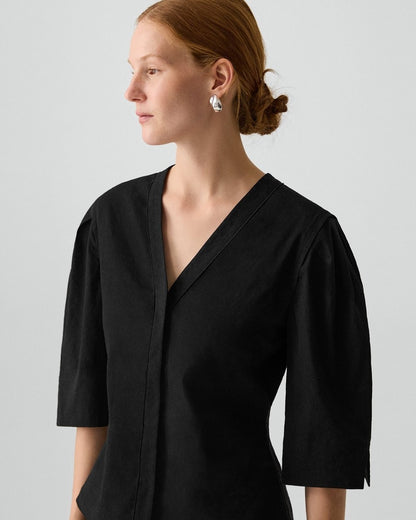 Button-Up Top in Good Linen
