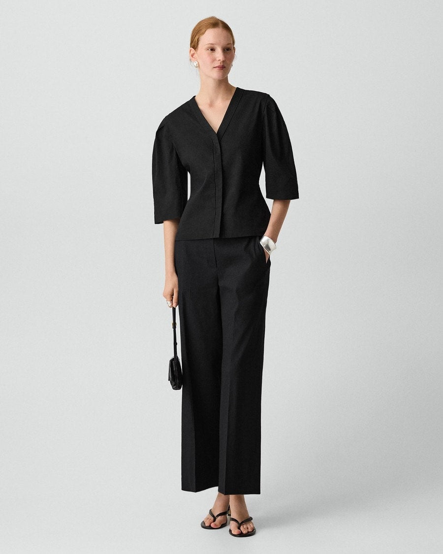 Button-Up Top in Good Linen