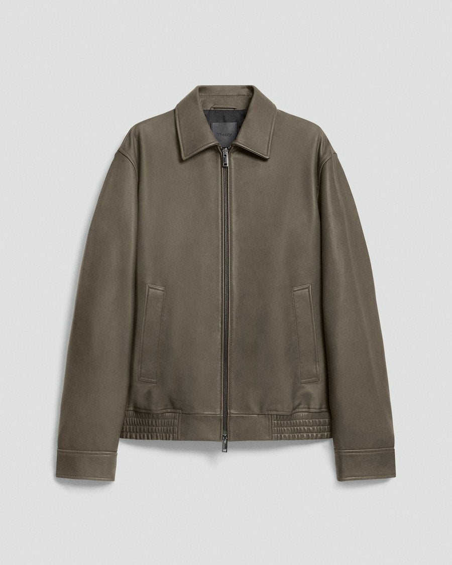 Wyatt Zip Jacket in Leather
