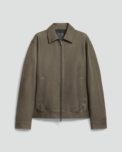 Wyatt Zip Jacket in Leather