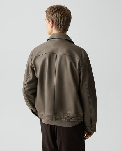 Wyatt Zip Jacket in Leather