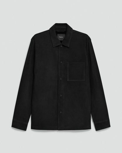 Snap Overshirt in Suede