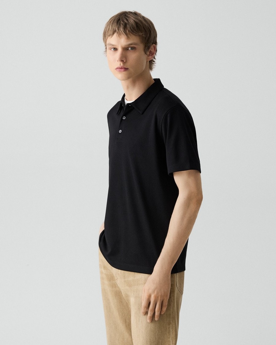 Bron Polo Shirt in Anemone Modal Jersey