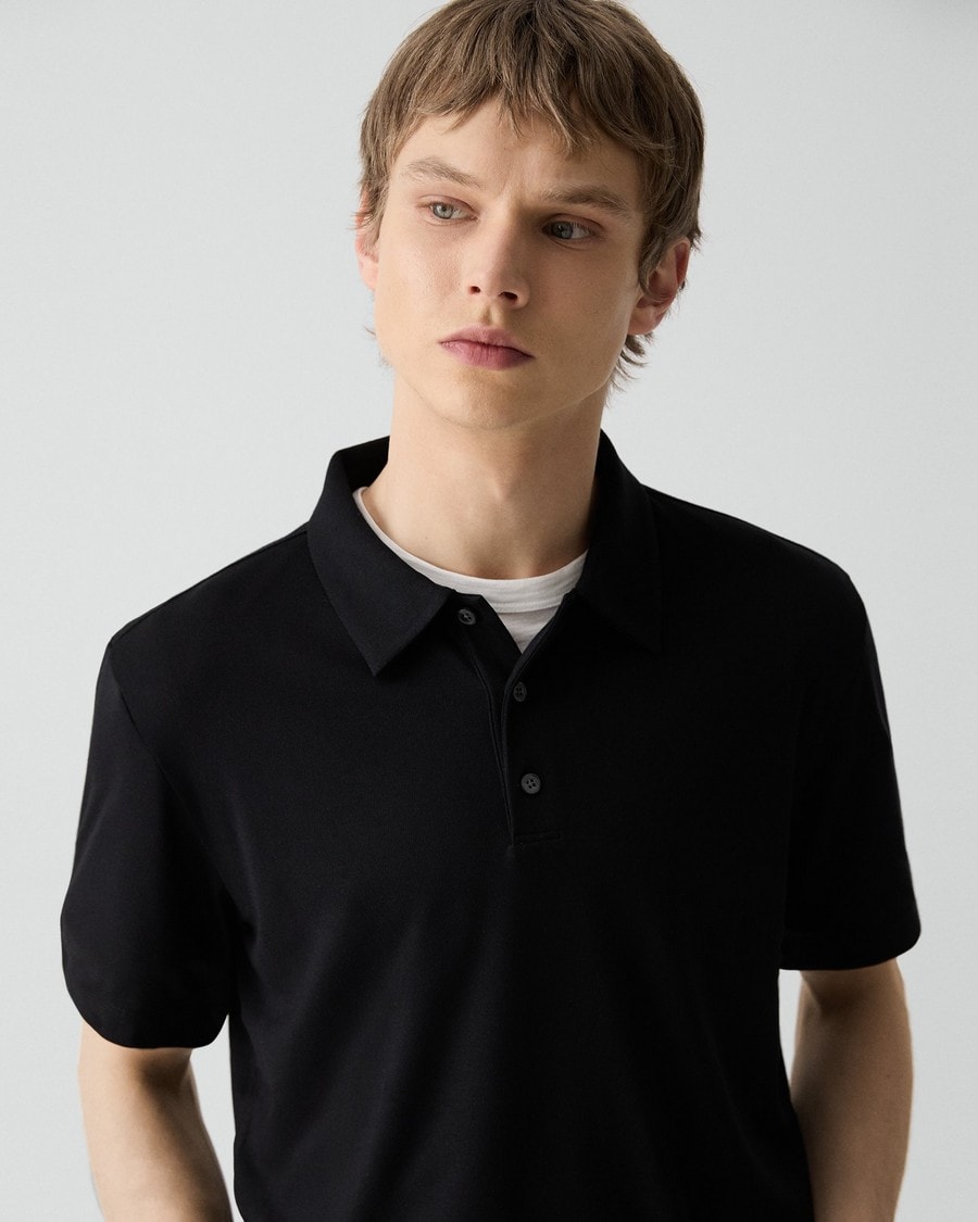 Bron Polo Shirt in Anemone Modal Jersey