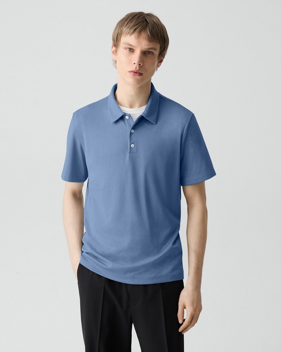 Bron Polo Shirt in Anemone Modal Jersey