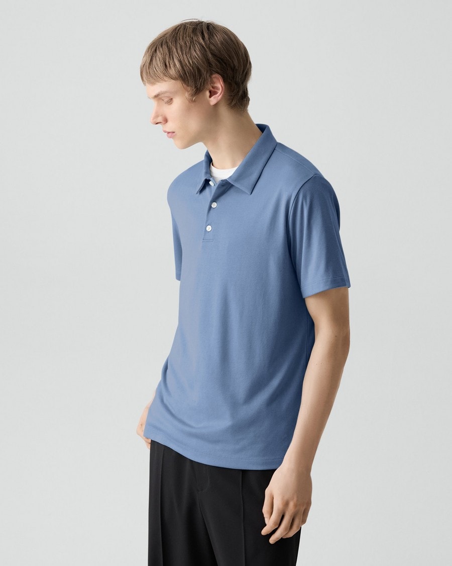 Bron Polo Shirt in Anemone Modal Jersey