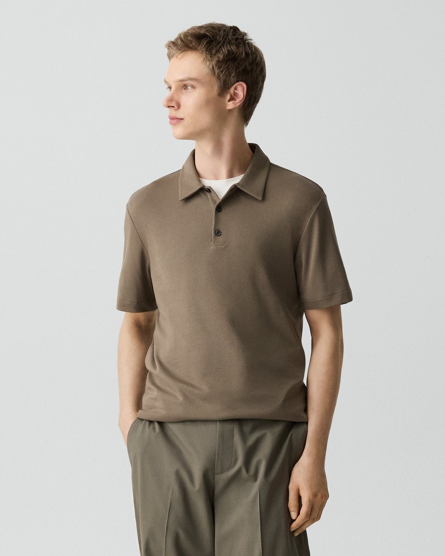 Bron Polo Shirt in Anemone Modal Jersey