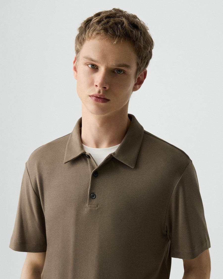 Bron Polo Shirt in Anemone Modal Jersey