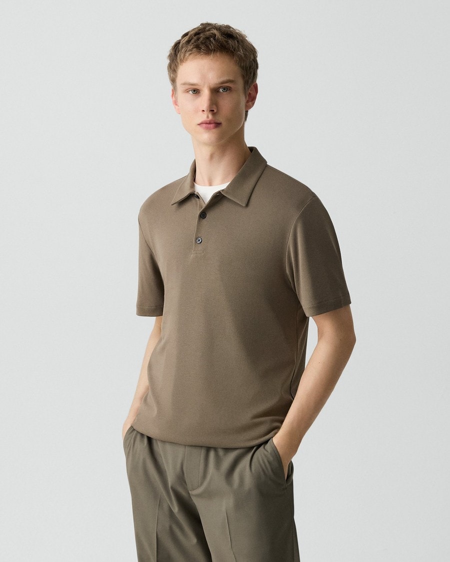 Bron Polo Shirt in Anemone Modal Jersey