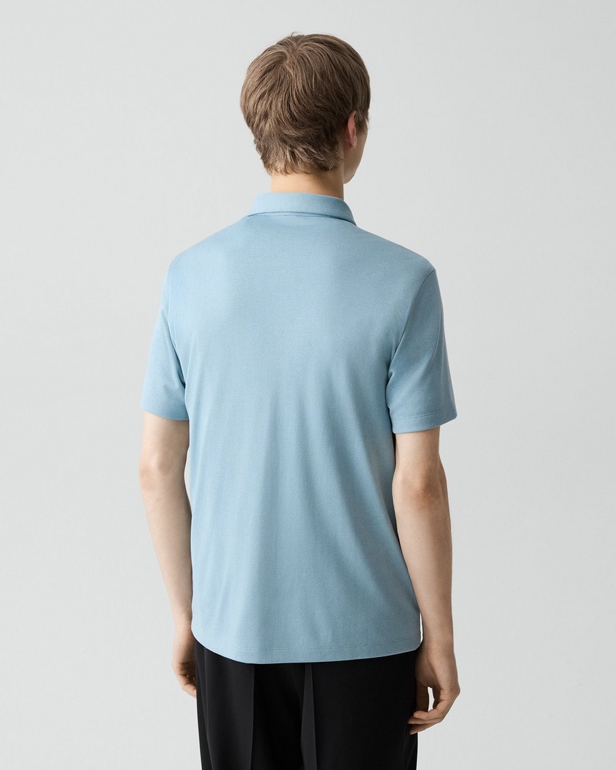 Bron Polo Shirt in Anemone Modal Jersey