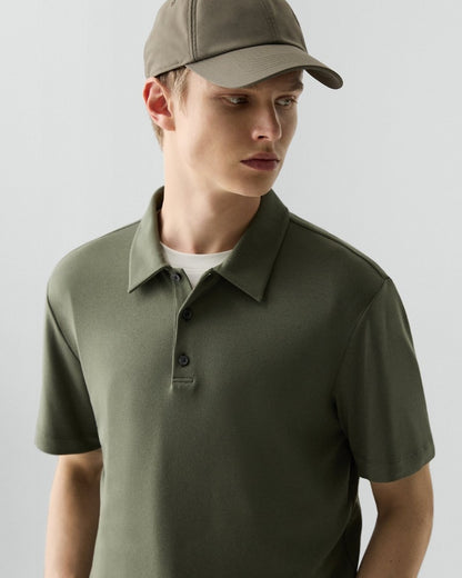 Bron Polo Shirt in Anemone Modal Jersey