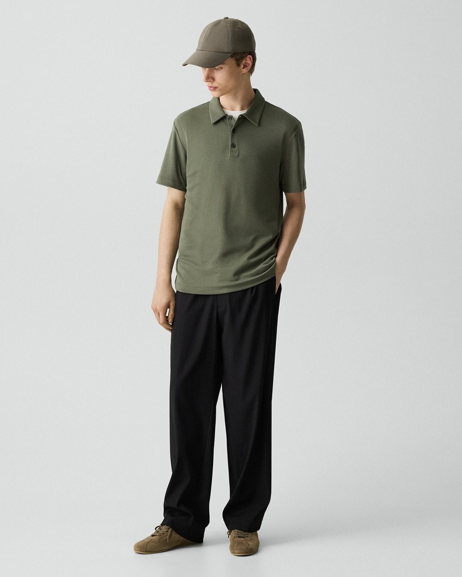 Bron Polo Shirt in Anemone Modal Jersey