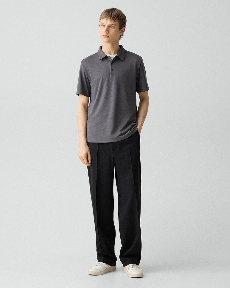 Bron Polo Shirt in Anemone Modal Jersey