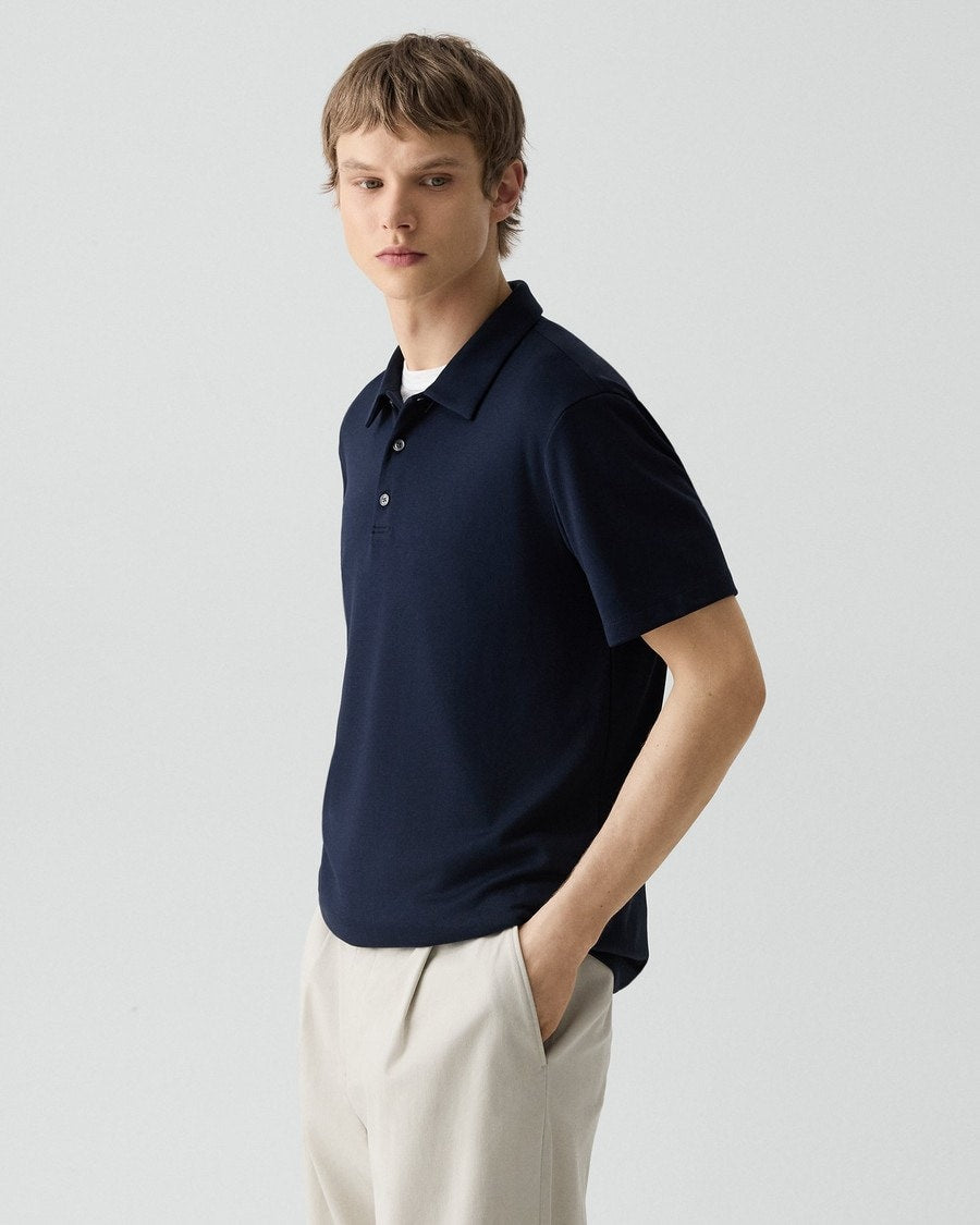 Bron Polo Shirt in Anemone Modal Jersey