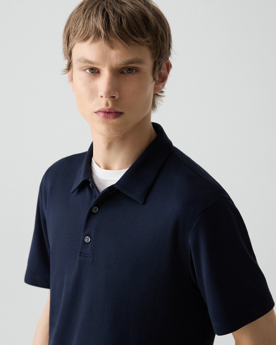 Bron Polo Shirt in Anemone Modal Jersey