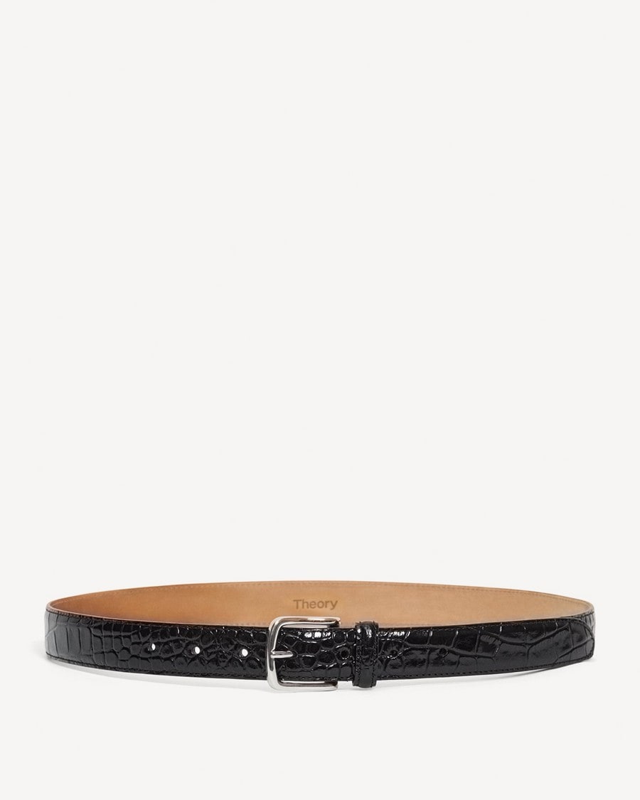 Square Buckle Belt in Leather
