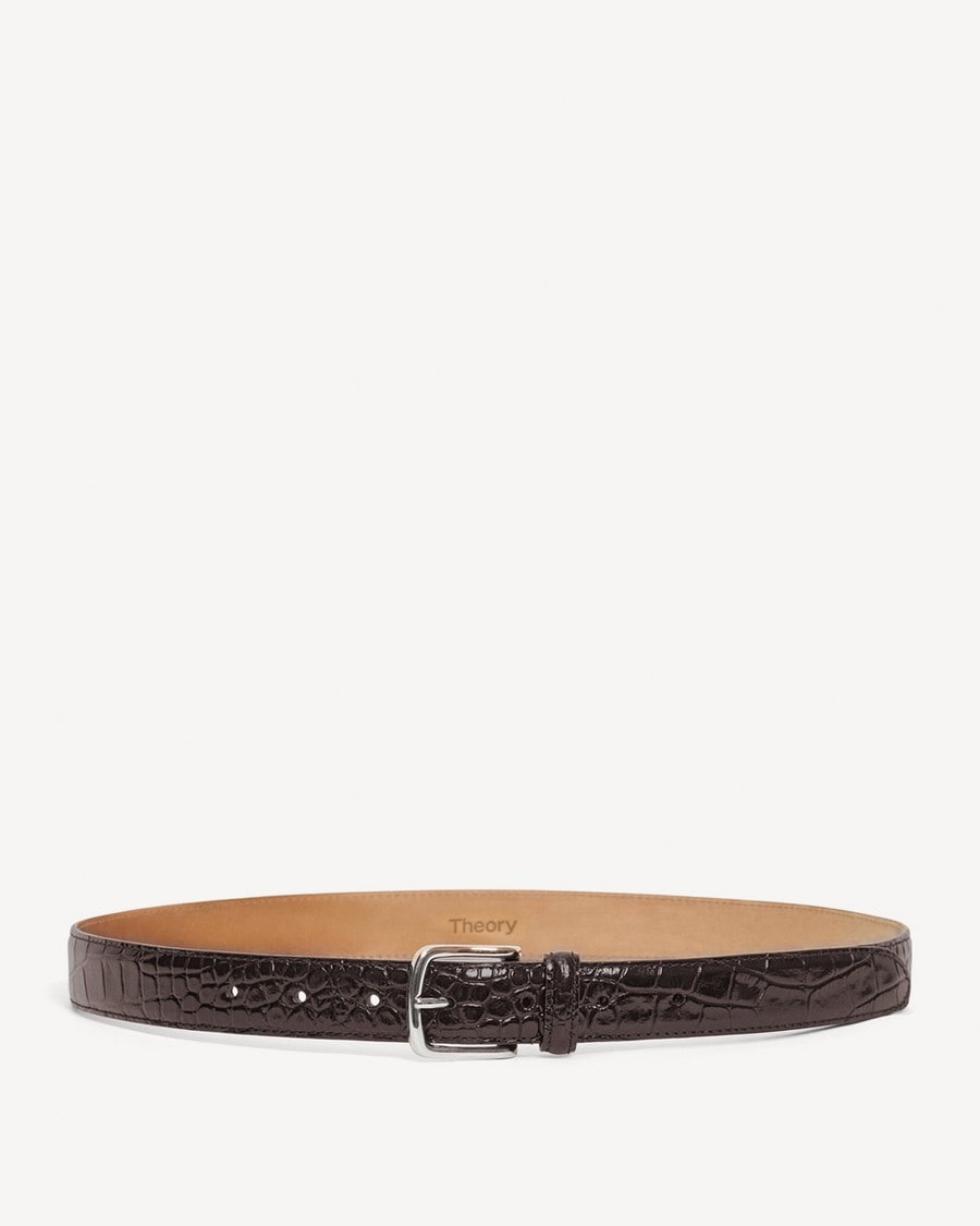 Square Buckle Belt in Leather