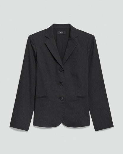 Shrunken Three-Button Blazer in Good Linen