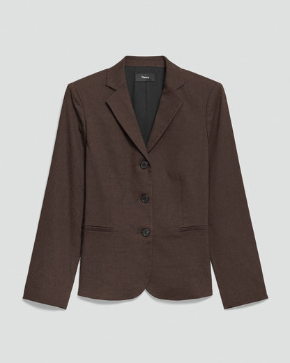 Shrunken Three-Button Blazer in Good Linen