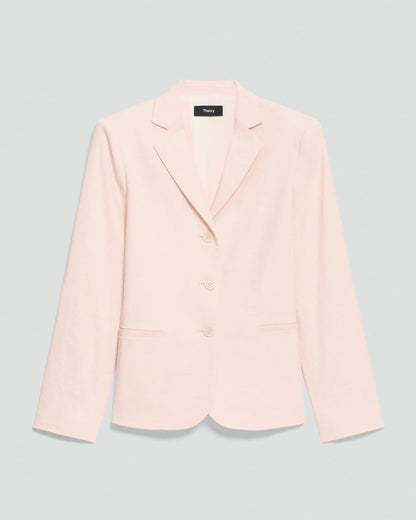 Shrunken Three-Button Blazer in Good Linen