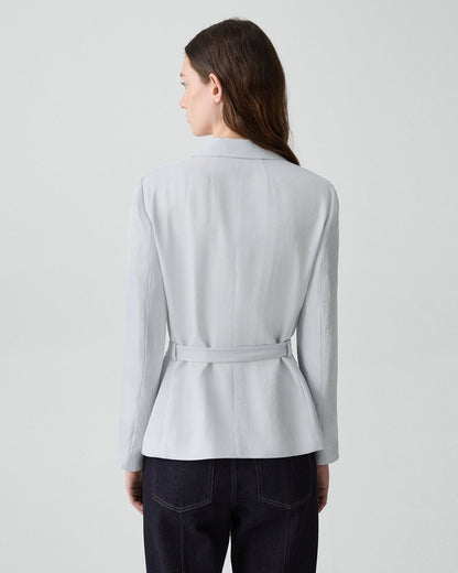 Tie-Waist Jacket in Washed Twill