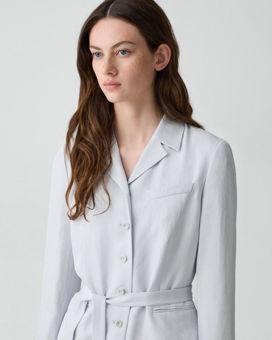 Tie-Waist Jacket in Washed Twill