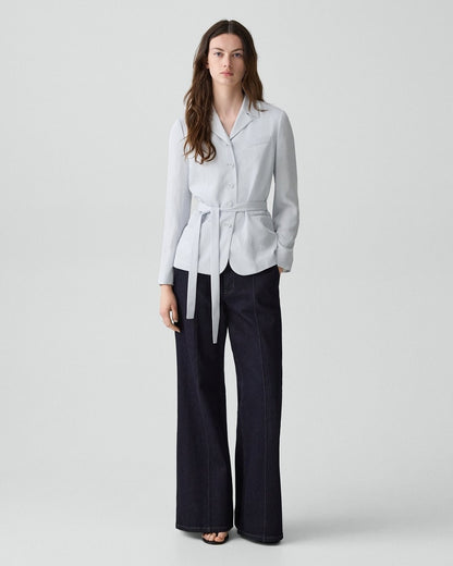 Tie-Waist Jacket in Washed Twill
