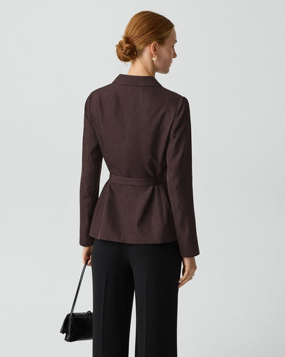 Tie-Waist Jacket in Washed Twill