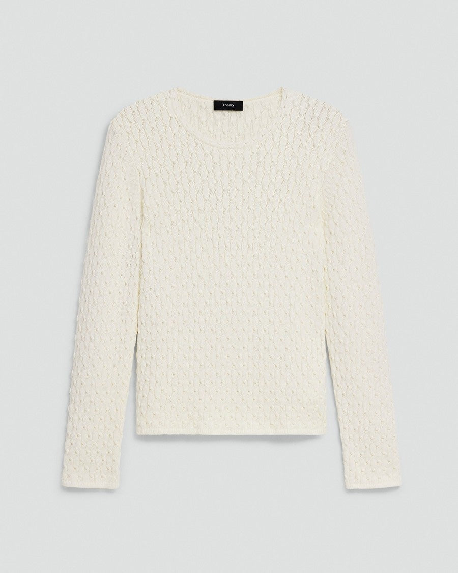 Textured Sweater in Orchard Cotton