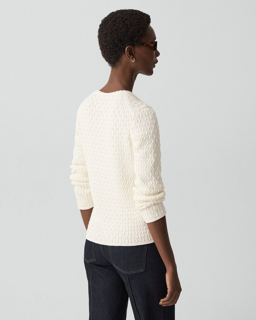 Textured Sweater in Orchard Cotton
