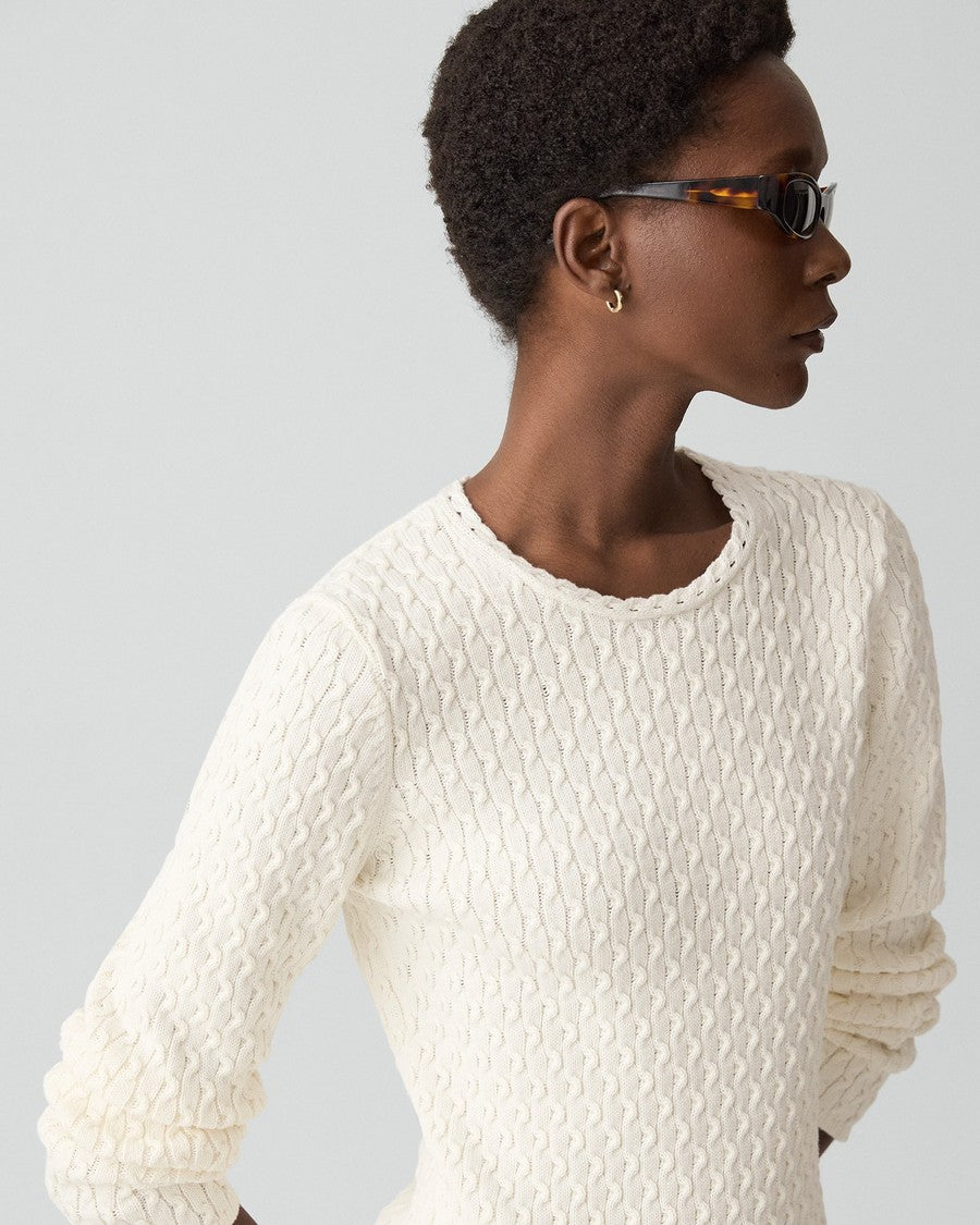 Textured Sweater in Orchard Cotton