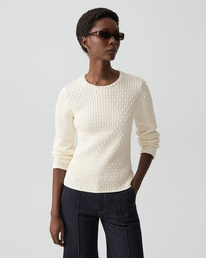 Textured Sweater in Orchard Cotton