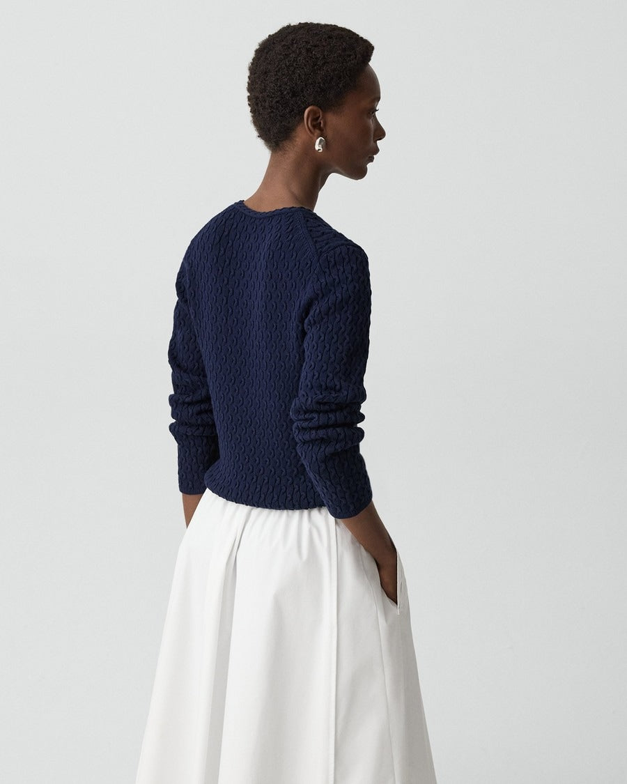 Textured Sweater in Orchard Cotton
