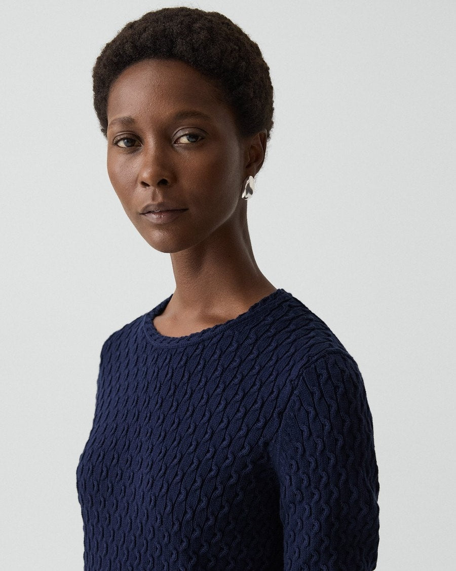 Textured Sweater in Orchard Cotton