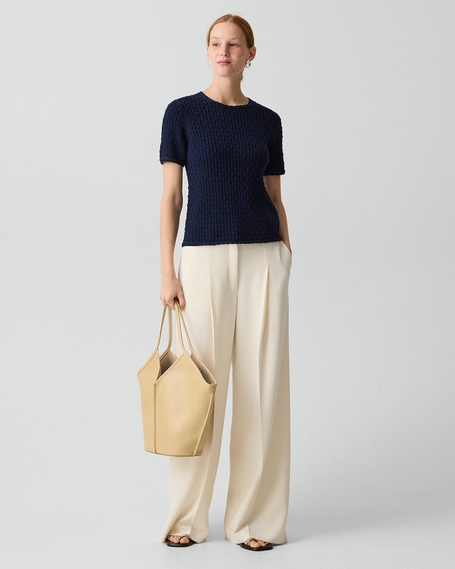 Textured Tee in Orchard Cotton
