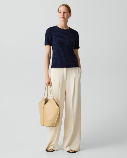 Textured Tee in Orchard Cotton