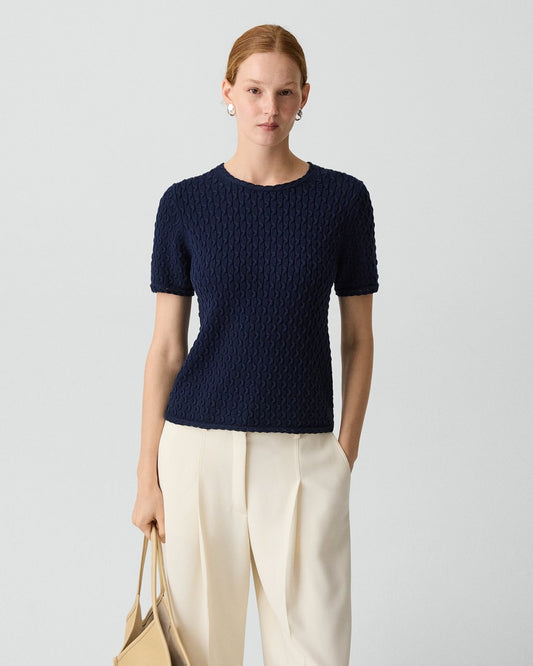 Textured Tee in Orchard Cotton
