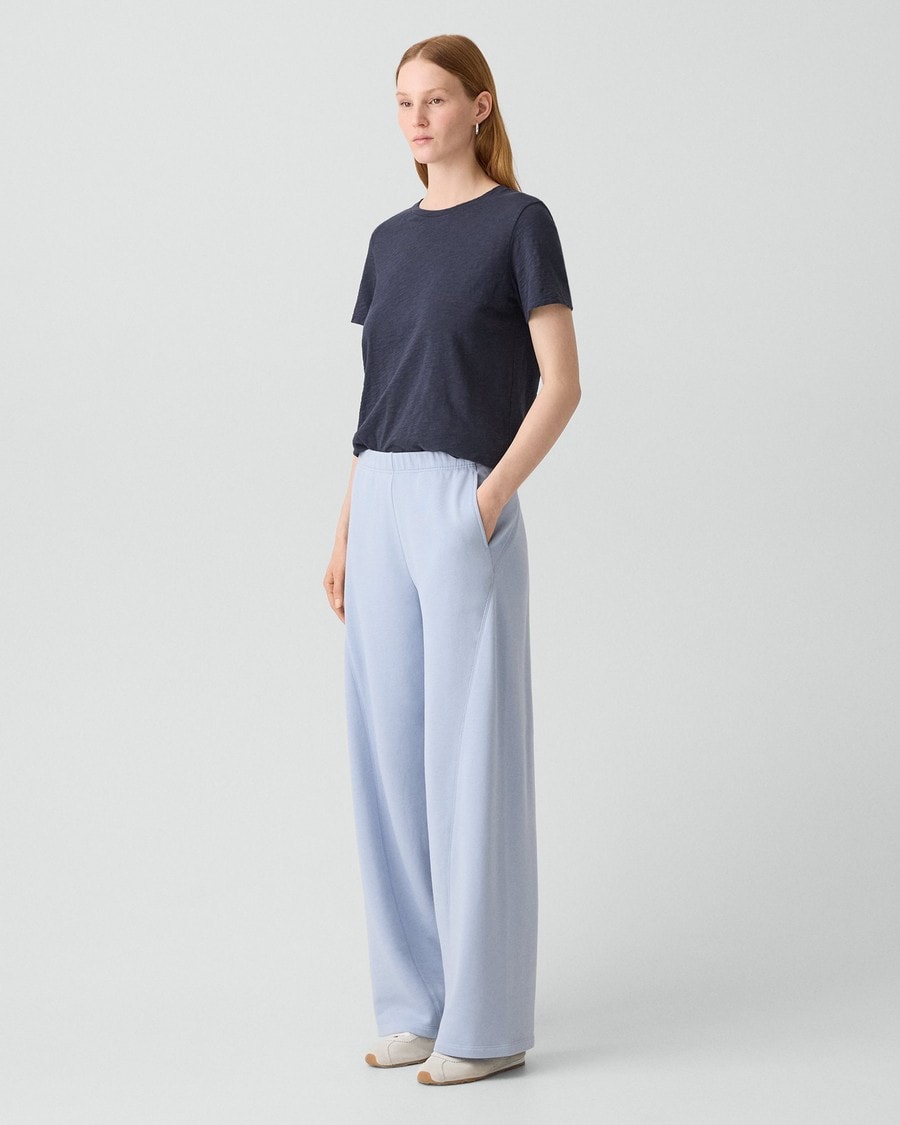 Curved Pull-On Pant in Lounge Terry