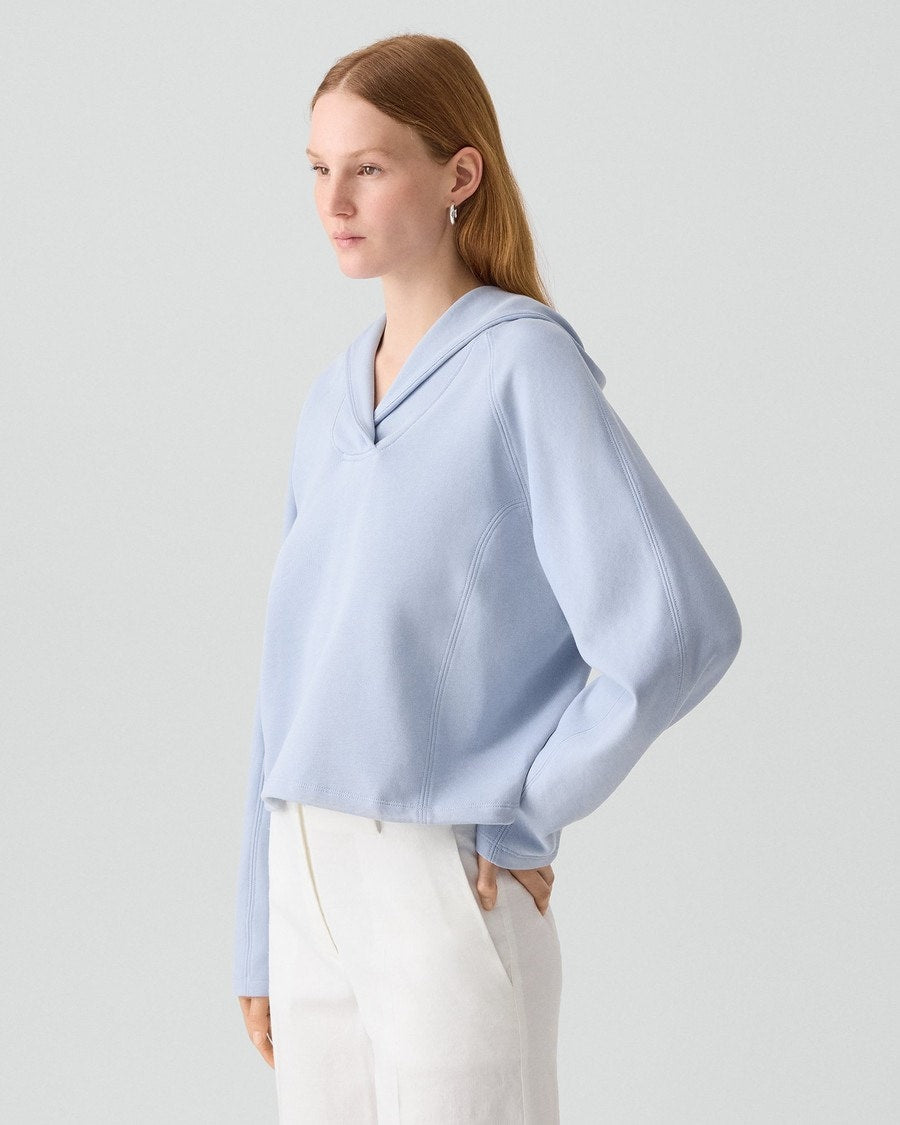 Cropped Hoodie in Lounge Terry