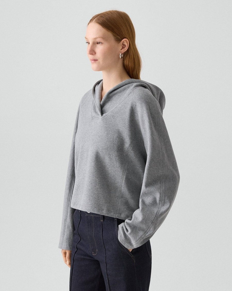Cropped Hoodie in Lounge Terry