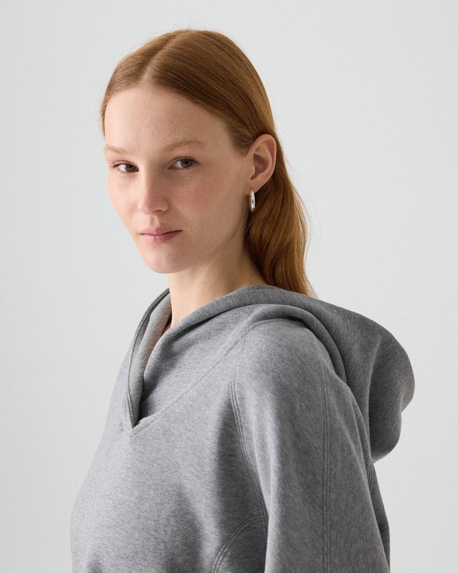 Cropped Hoodie in Lounge Terry