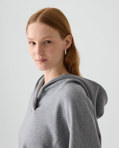 Cropped Hoodie in Lounge Terry