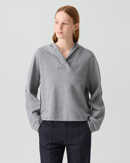 Cropped Hoodie in Lounge Terry